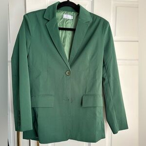 Pink Diamond. Green blazer size 6.